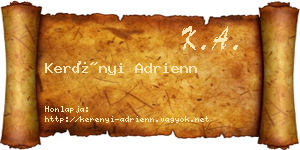 Kerényi Adrienn névjegykártya
